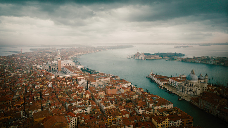 A storm rises over Venice