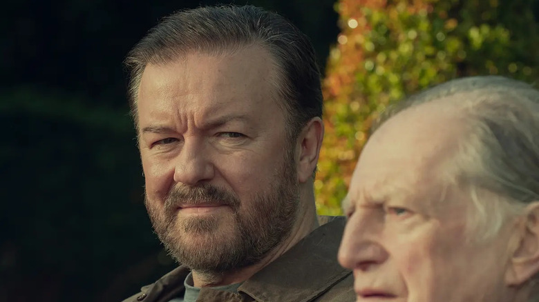 Ricky Gervais and David Bradley in After Life