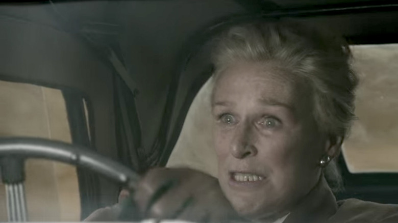 Lady Edith de Haviland driving