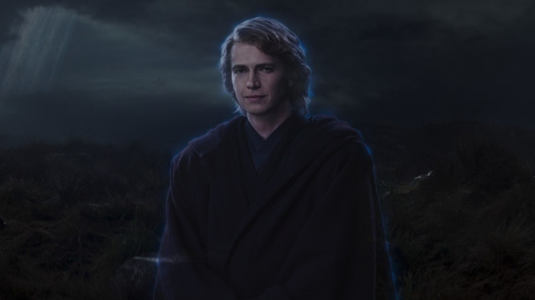 Anakin Skywalker smiles