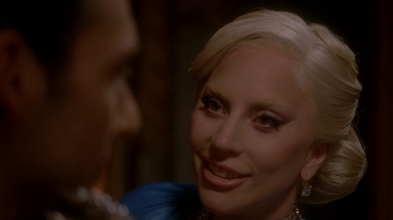 Lady Gaga smiling close-up as the Countess in AHS Hotel