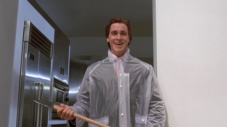 Patrick Bateman wielding ax