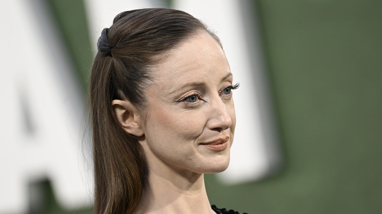 Andrea Riseborough at the premiere of "Amsterdam"