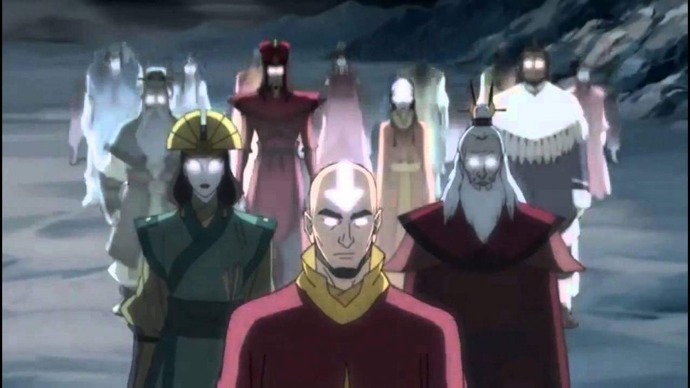 Aang and the past Avatars