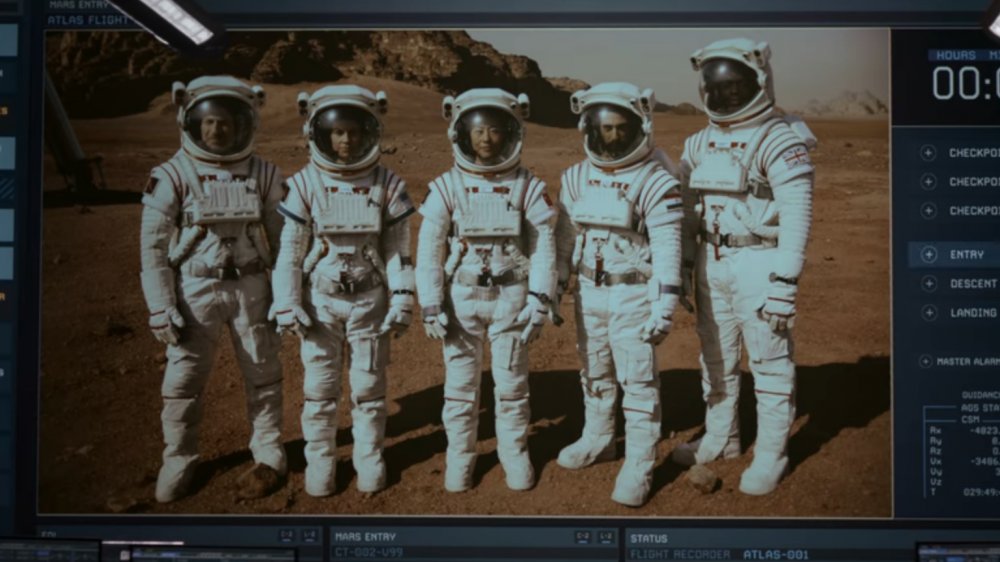 The photo of the Atlas astronauts on Mars from Away