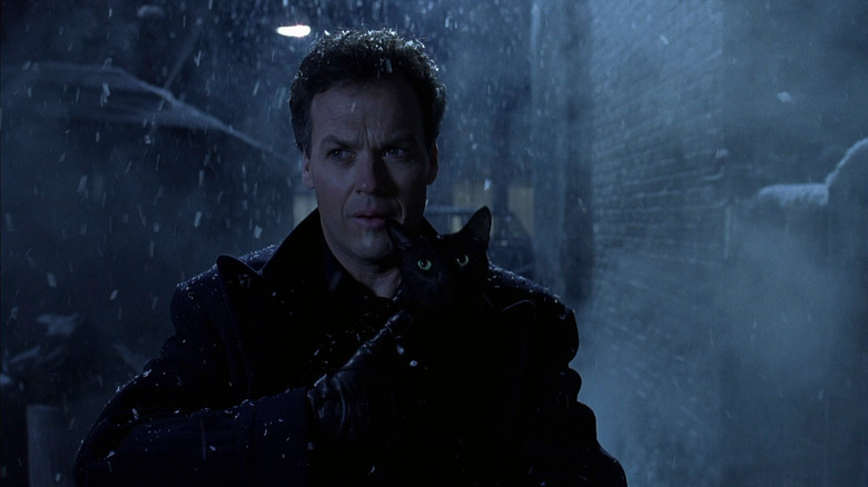 Bruce Wayne with cat