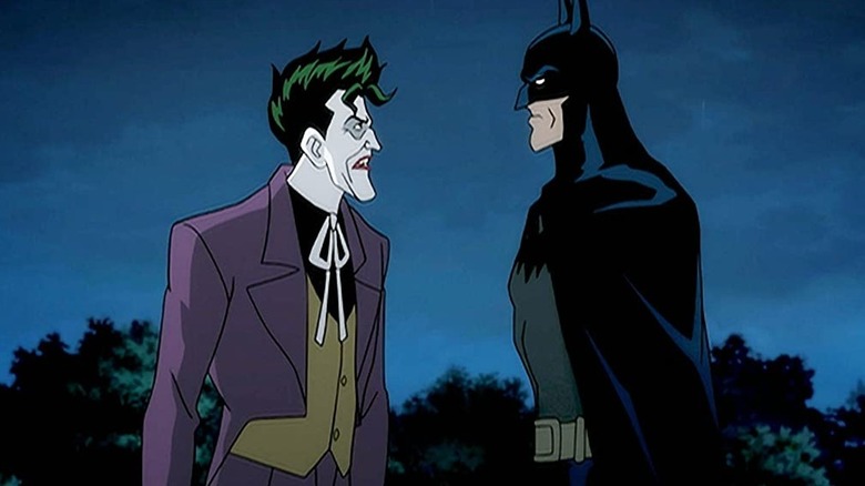 Joker and Batman's confrontation