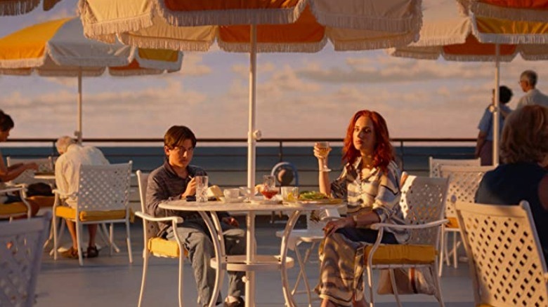 Young Beau and Mona on a cruise liner