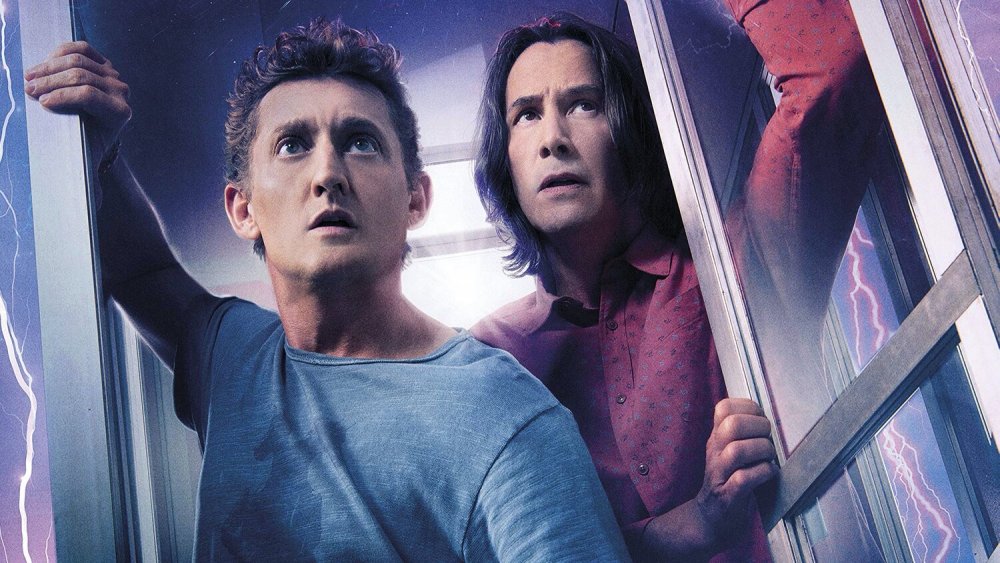 Alex Winter and Keanu Reeves in a Bill & Ted Face the Music promo image