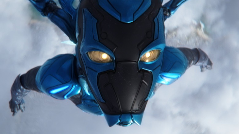 Blue Beetle flies into space