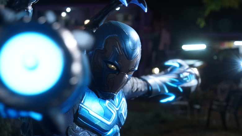 Blue Beetle fights