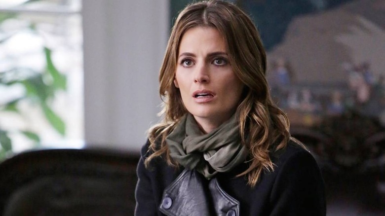 Beckett stares with mouth open