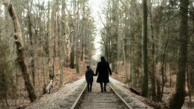 Johnny and Clay walking together