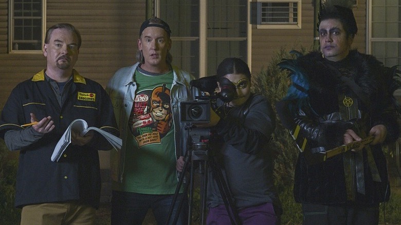 The cast of "Clerks III" making their movie