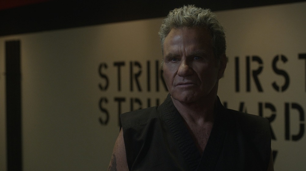 John Kreese in dojo