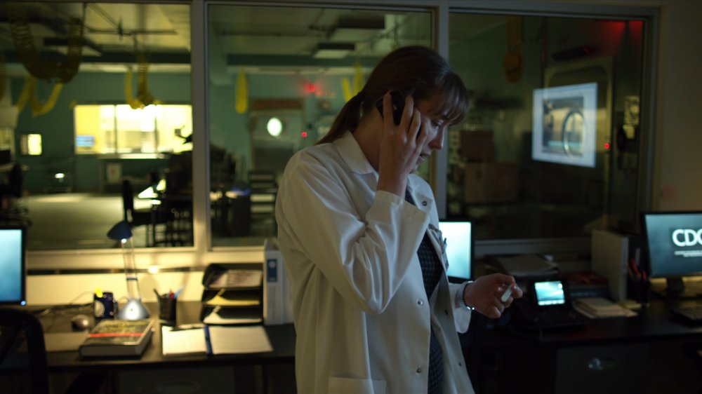 Jennifer Ehle as Dr. Hextall in Contagion