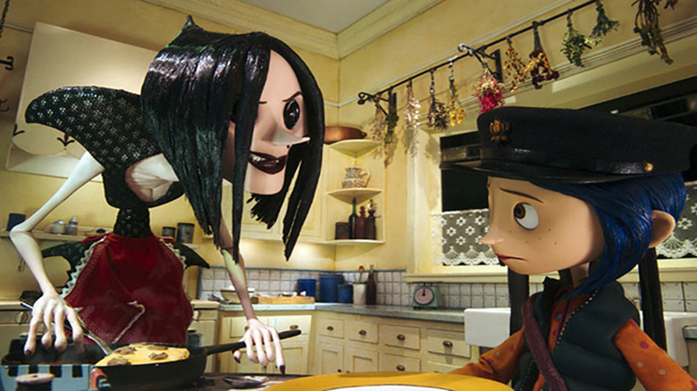 The Beldam talks to Coraline