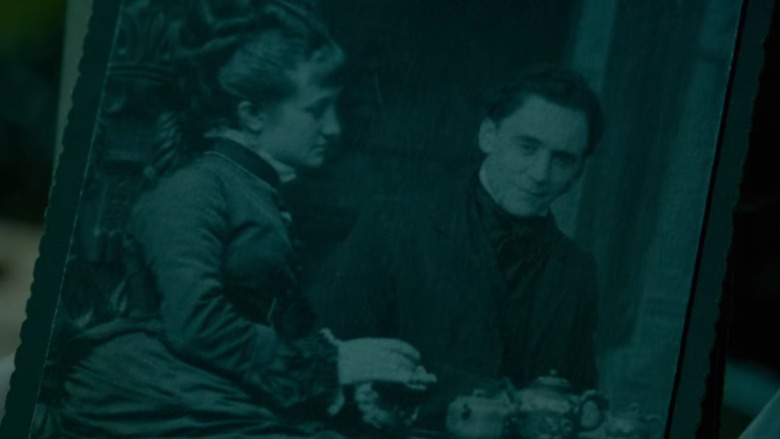 Thomas pictured with dead wife