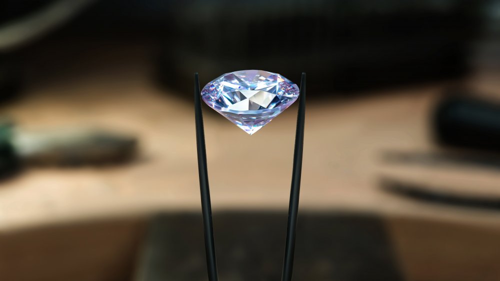 A cut diamond