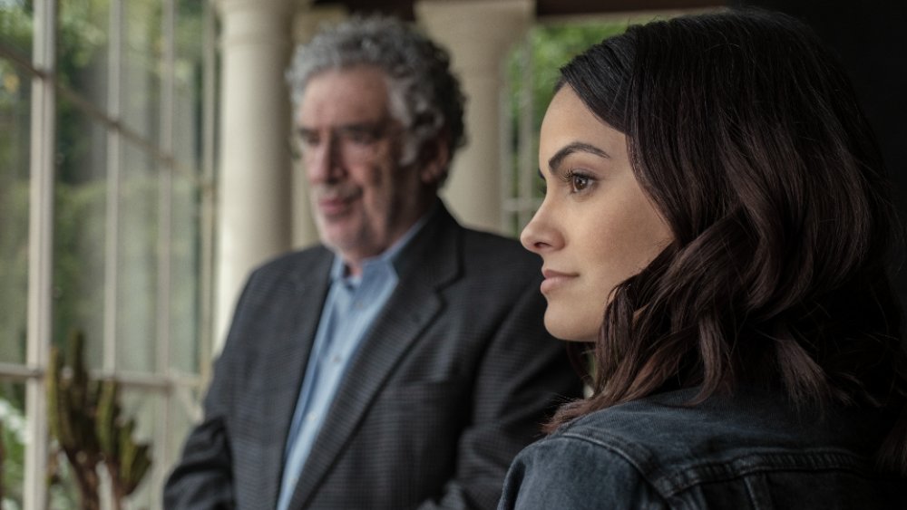 Camila Mendes as Katie and Elliott Gould as Leonard in Dangerous Lies