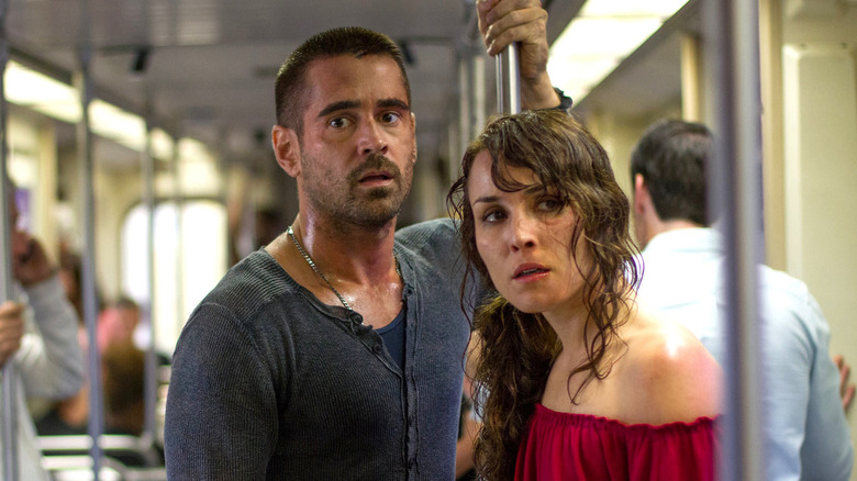 Victor and Beatrice on subway train