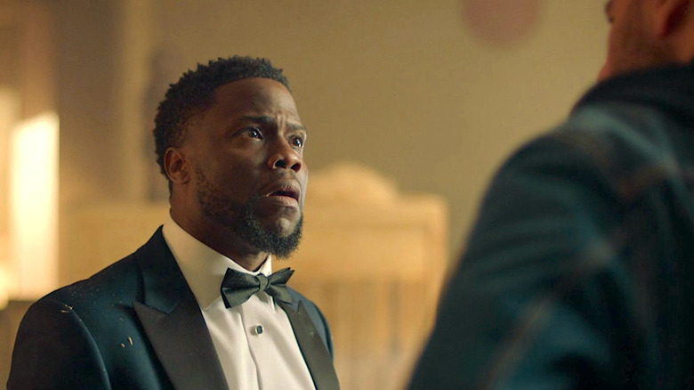 Kevin Hart stares in disbelief