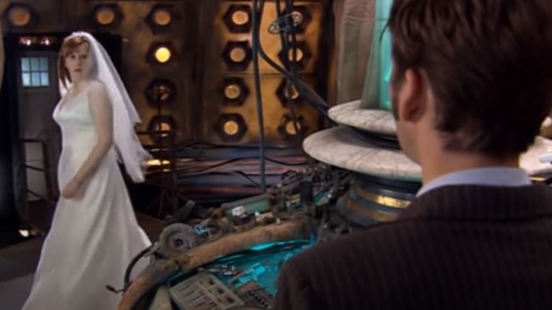 Donna Noble arrives in the TARDIS