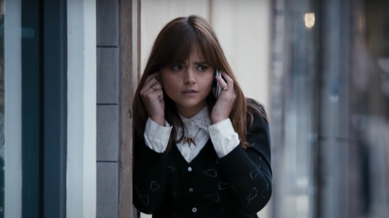 Clara Oswald listening to the Doctor
