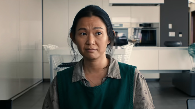 Ngoc Lan sitting in kitchen