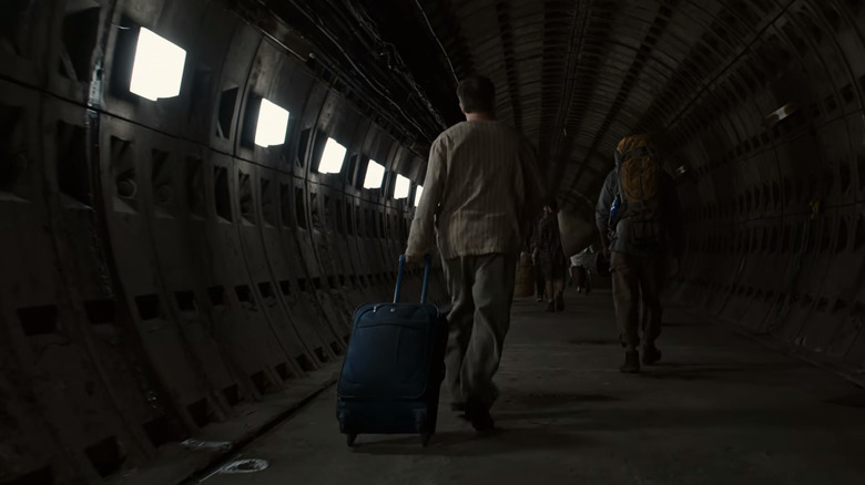 Paul walking down the tunnel