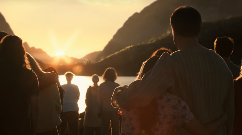 Paul and Ngoc Lan watch sunset