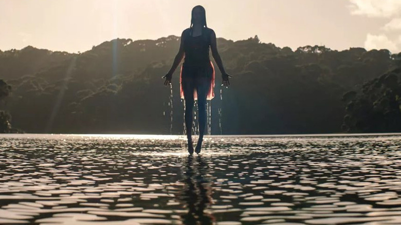 Jessica rising out of the lake