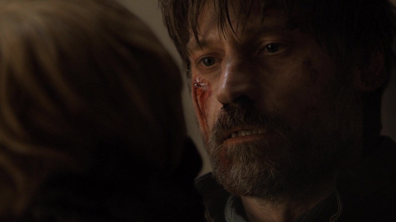 Jaime Lannister's bloodstained face