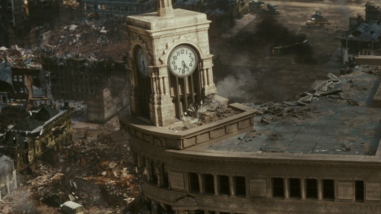 A Tokyo clocktower crumbles