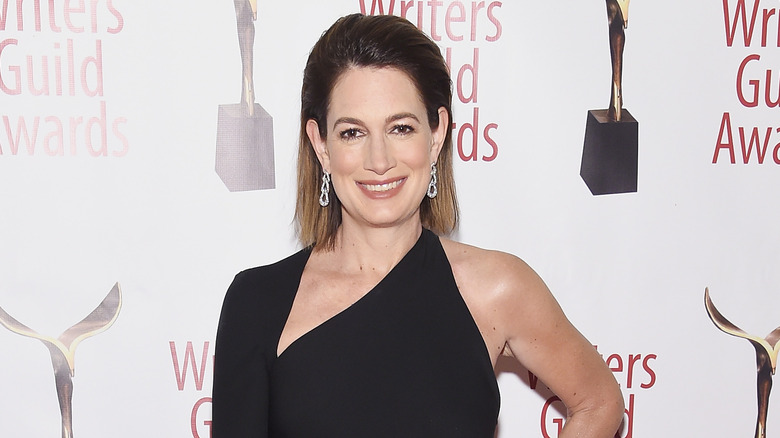 Gillian Flynn on the red carpet