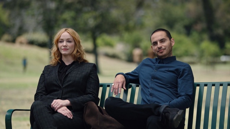 Beth and Rio on bench