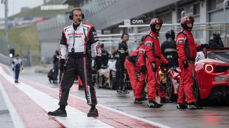 Salter waiting for Jann at pits