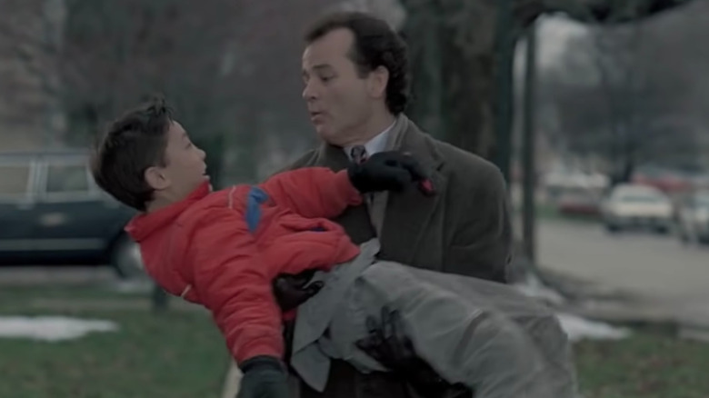 Bill Murray Shaun Chaiyabhat Phil Connors Groundhog Day catches boy falling from tree