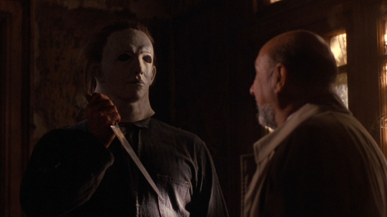 Loomis confronting Michael