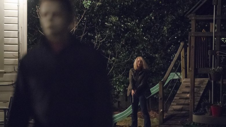 Laurie Strode and Michael Myers in Halloween