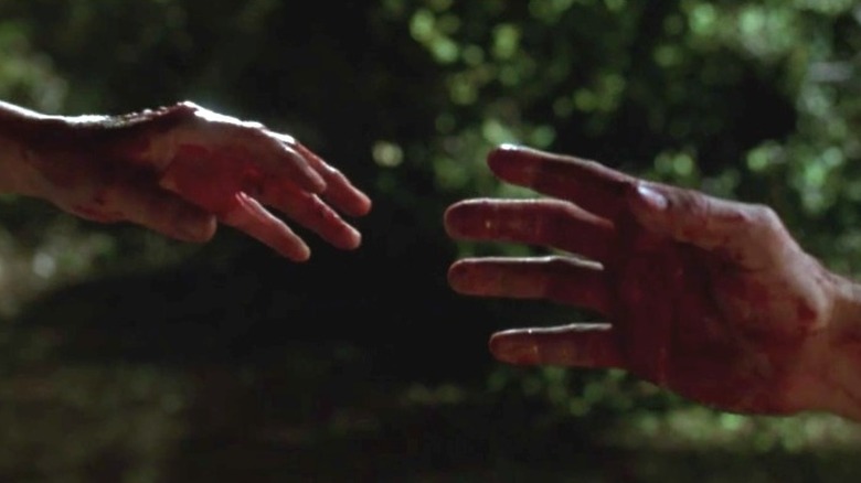 Bloody hands reaching out Halloween H20