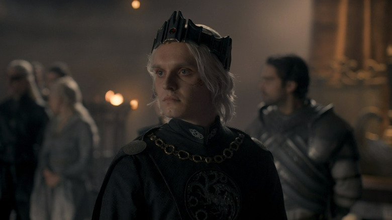 Aegon II wearing a crown