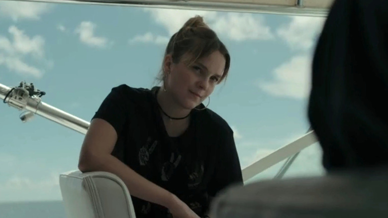 Raylan's daughter Willa on boat