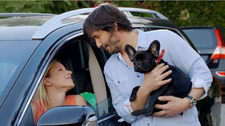 Evan with his wife and dog