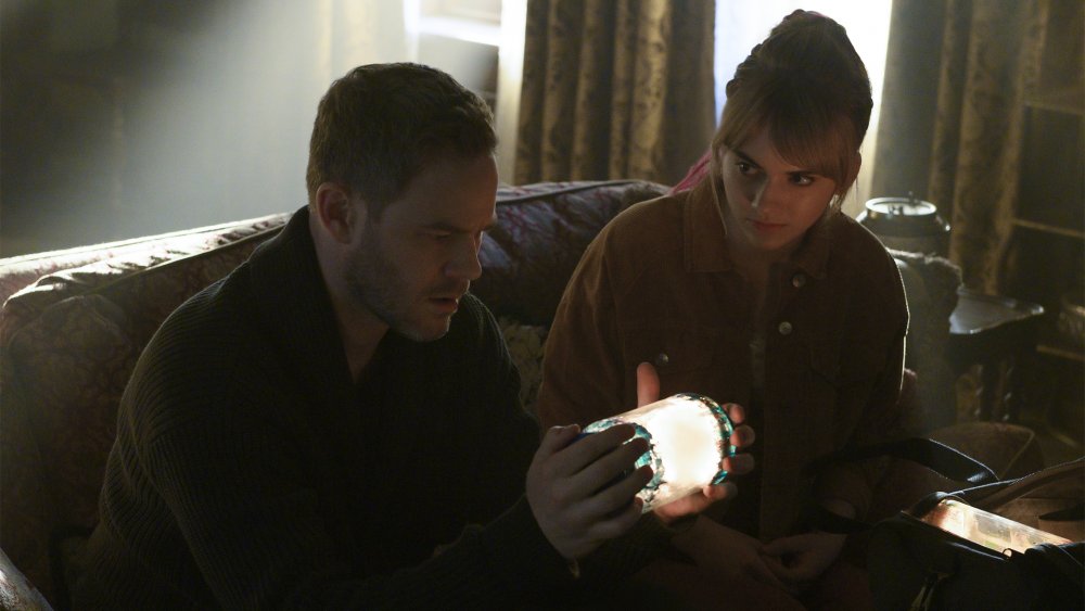 Aaron Ashmore and Emilia Jones in Locke & Key