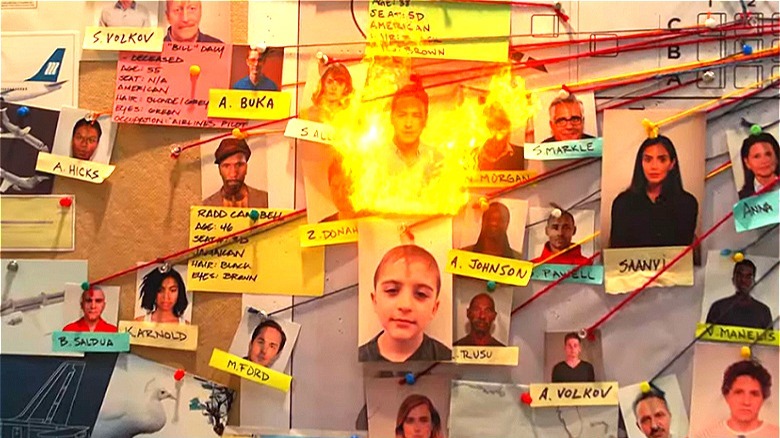 The evidence board on Manifest