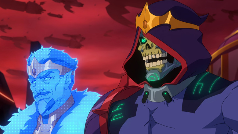 Keldor and Skeletor wearing crowns