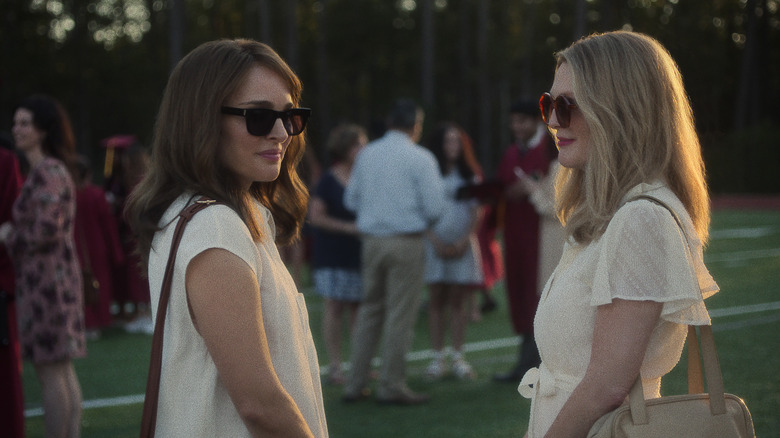 Elizabeth and Gracie wearing sunglasses