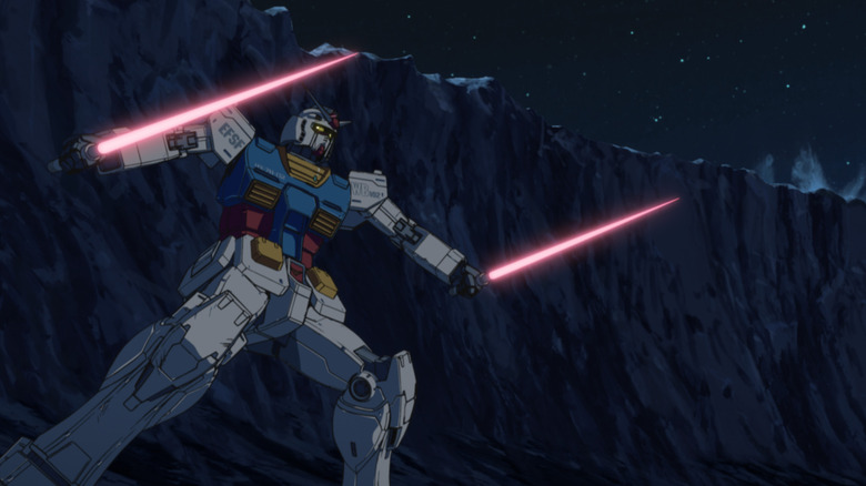 RX-78-02 Gundam uses two saber weapons