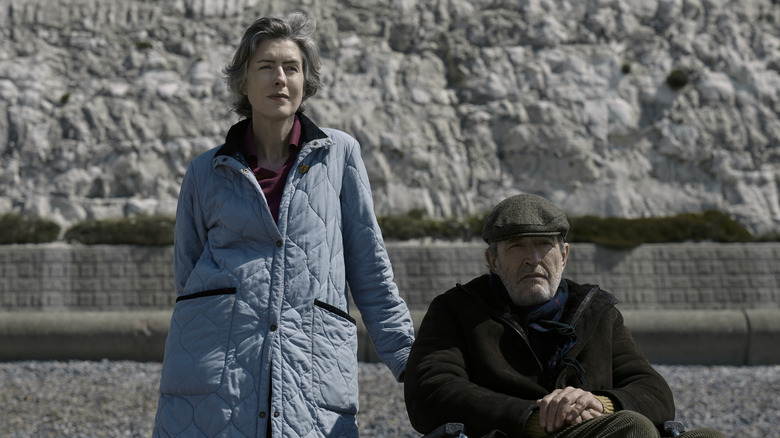 Marion and Patrick looking at the sea